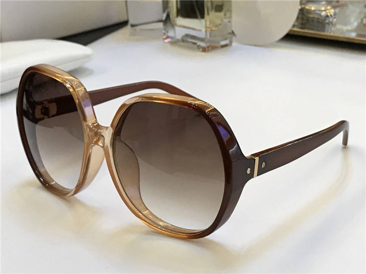 

718 Sunglasses New fashion designer Big frame Design Light color series Sunglasses top quality uv400 protection eyewear simple popular style