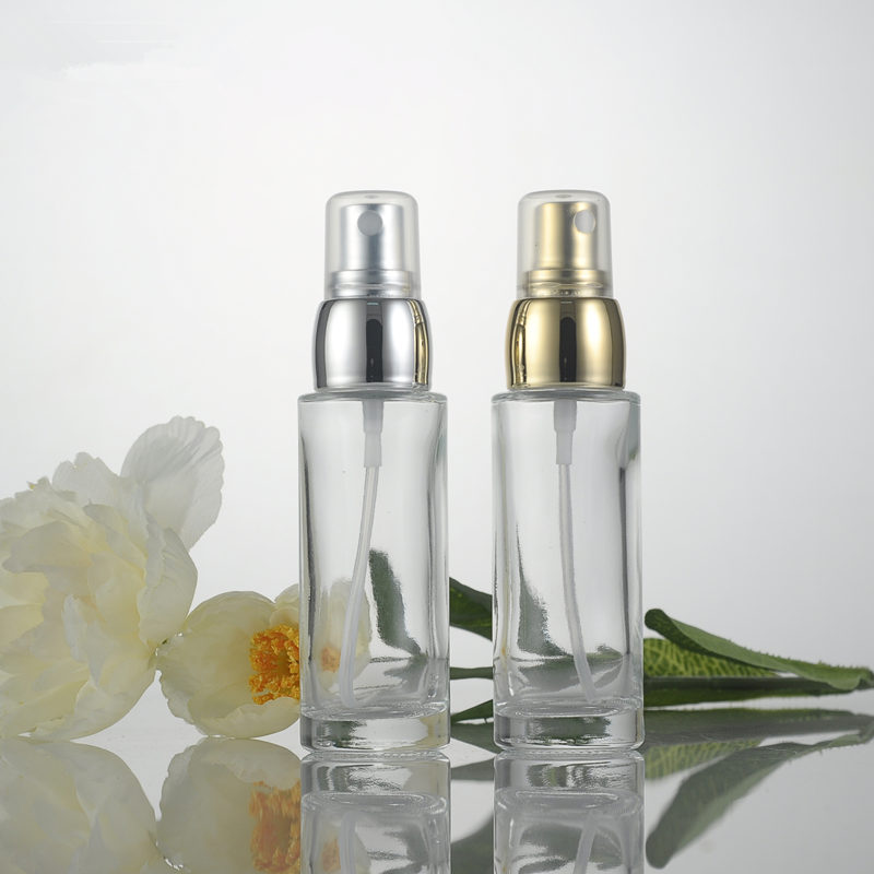 

30ml Glass Spray Bottle Atomizer Refillable Bottles Vial With silver gold Cap For Essential Oil Perfume Cosmetic F364