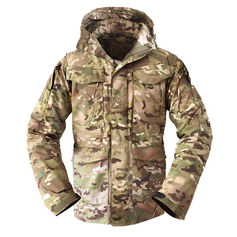 Men M65 Tactical Jacket Male Parka Winter Coat Waterproof Windbreaker Military Flight Pilot Coats Autumn Army Field Jacket S-2XL D18100903