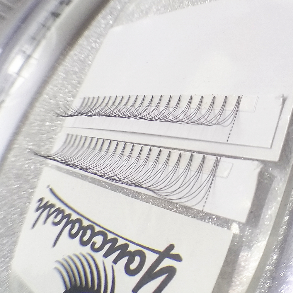 

Youcoolash Real D Curl 3P Volume Lashes FANS Eyelash Extensions 3D Premade Fan Short Stem with Customized logo