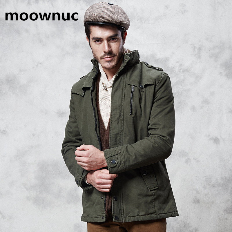 

2018 new Parka Mens Coats Autumn Winter thick thermal Jacket Men Slim fit Casual Coat Mens Parkas windbreakers male -3XL, Black