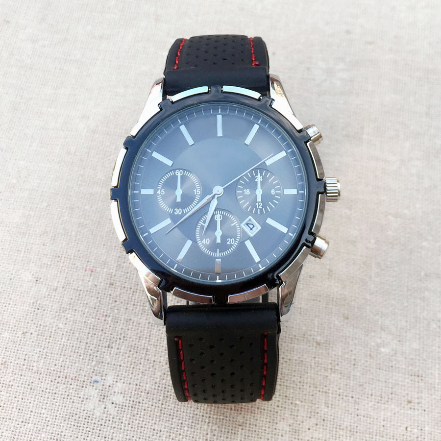 

Fashion Brand Watches Men style Silicone band Quartz Wrist Watch AR10, Slivery;brown