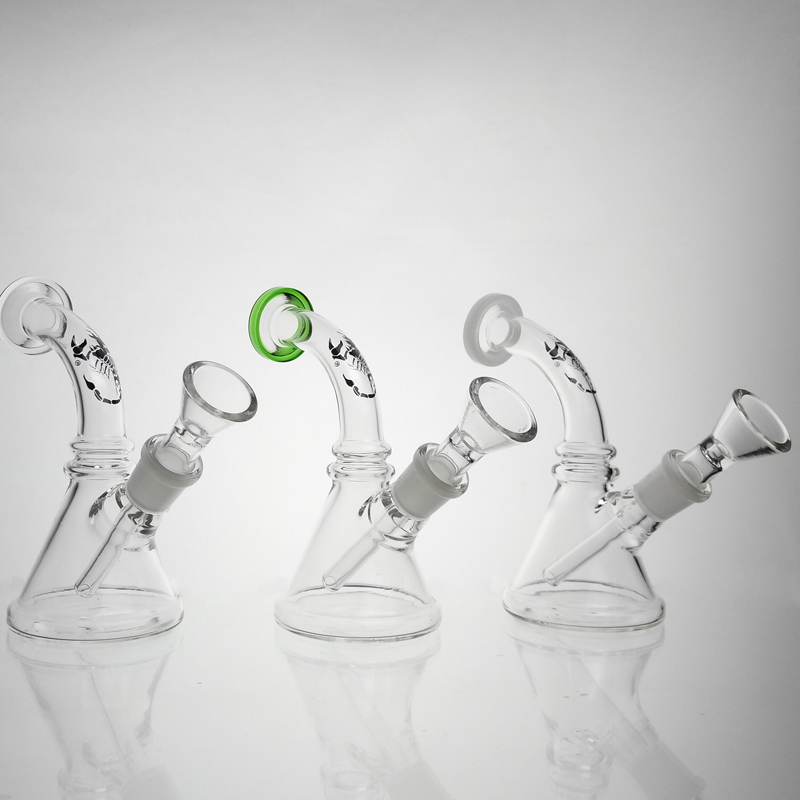

New 14mm Male Mini Little Glass Bong Hookahs Water Pipes Pyrex Oil Rigs Thick Bongs for Smoking
