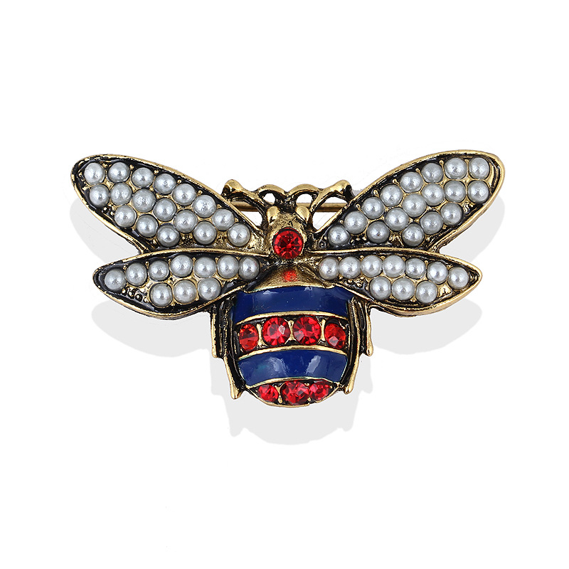 UK/_ Fashion Enamel Bee Frog Dog Brooch Pin Insect Small Badge Scarf Jewelry Prop