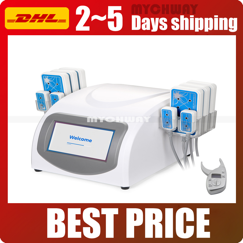 

New Design High Quality Fat Loss 5mw 635nm-650nm Laser 10 Pads Fat Burning & Cellulite Removal Beauty Body Shaping Slimming Machine