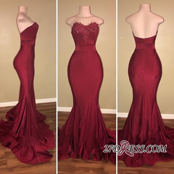 

Formal Prom Party Dresses Elegant Burgundy Maroon Mermaid Evening Gowns Sexy Sweetheart Ruched Tiered Elastic Satin Long Custom Made, Royal blue