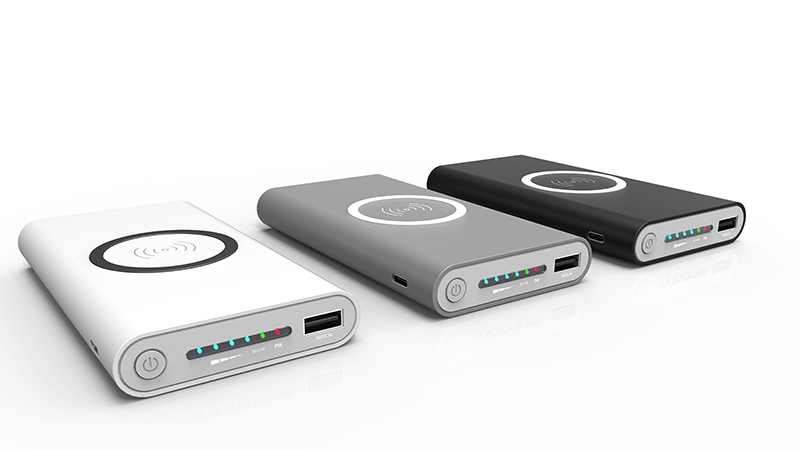 

3 Color 8000MAH Wireless Charger For Samsung IPhone Qi Wireless Charger type c Mobile phone fast wireless charger