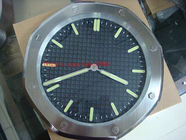 

8 colour Topselling High quality Fashion Wall Clock 15400ST.O.01 15400 Stainless Steel Quartz Electronic LuO.1220S Luminescent Home Decoration Clock