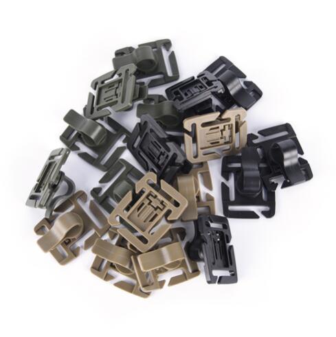 

Drinking Tube Clip Rotatable Molle Hydration Bladder Drinking Straw Tube Hose Webbing Clip for Camelbak Water Pack Bag WS-53