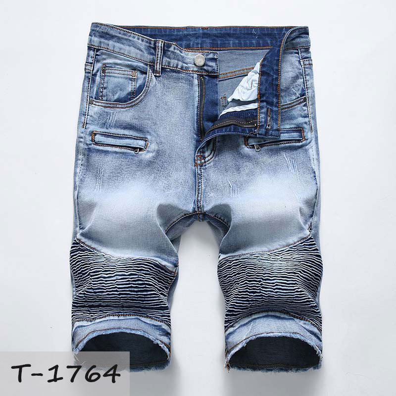 

2019 Men's Shorts Jean Denim Causual Fashional Distressed Shorts Skate Board Jogger Ankle Ripped Wave Free Shipping, T-1764