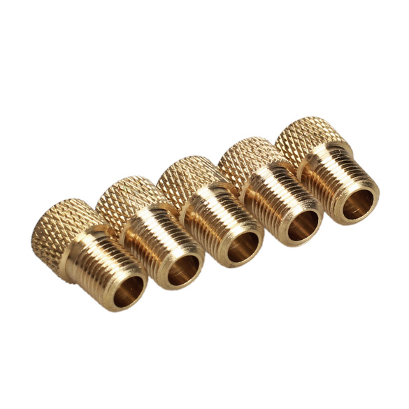 Hot 5pc Presta to US Schrader Valve Adaptor Converter Bike Tire Tube Pump CA