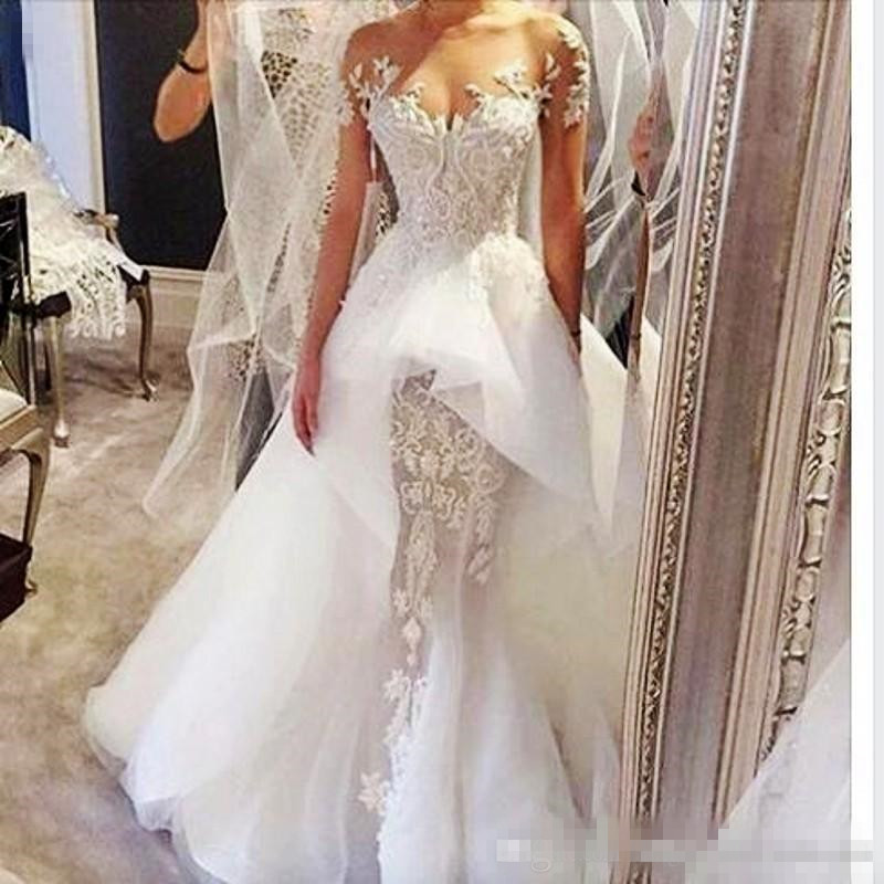 wedding dress with peplum waist