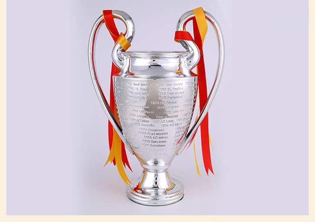 

Champions Trophy Arts Soccer League Little Fans for Collections Metal Silver Color Words with Madrid