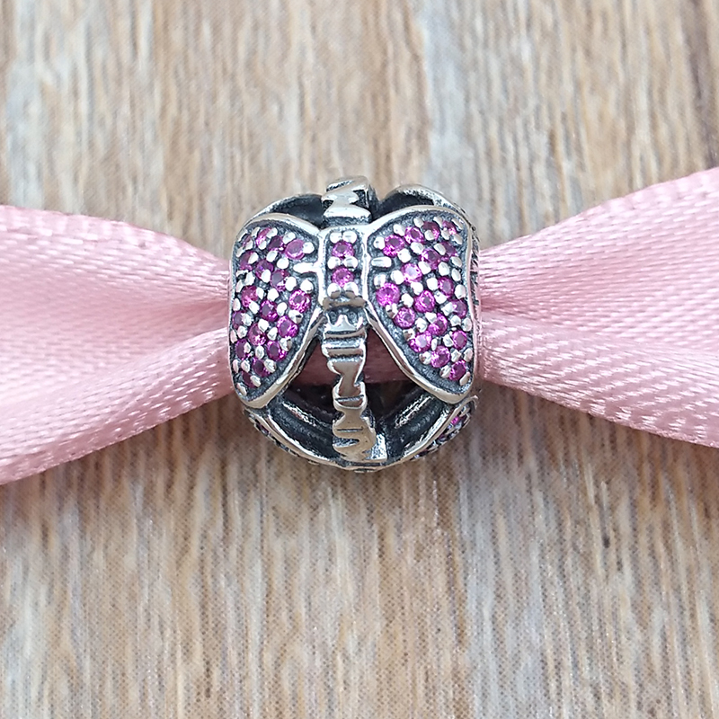 

Authentic 925 Sterling Silver Beads Minie Mouse Holiday Bow Charm Charms Fits European Pandora Style Jewelry Bracelets & Necklace 7501055890