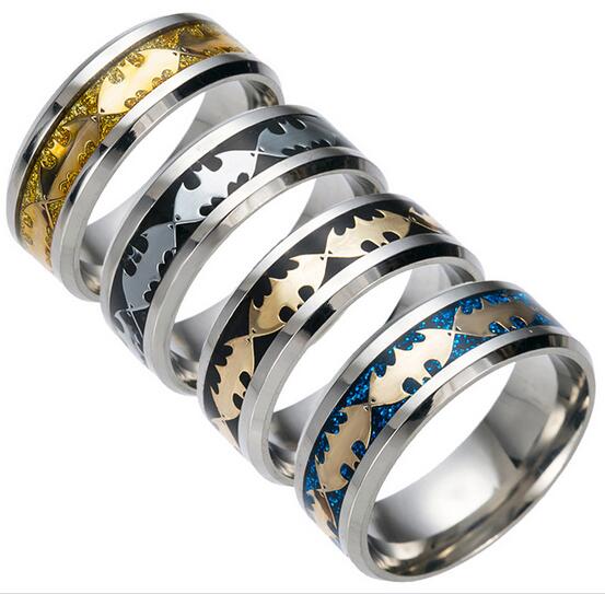 

Hot Jewelry Europe and the United States popular stainless steel jewelry Batman men's rings spot wholesale