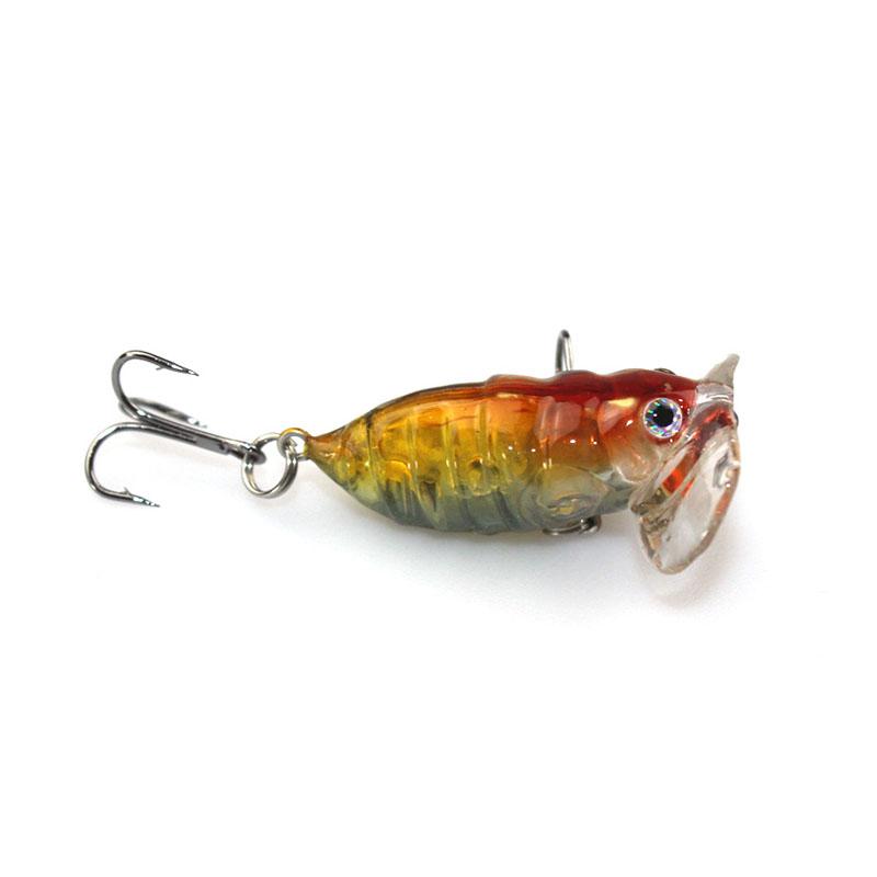 

1Pcs Topwater Insects Fishing Lure 4cm 4.2g hard Bait Bass Crankbait flying jig wobbler fishing tackle YE-206