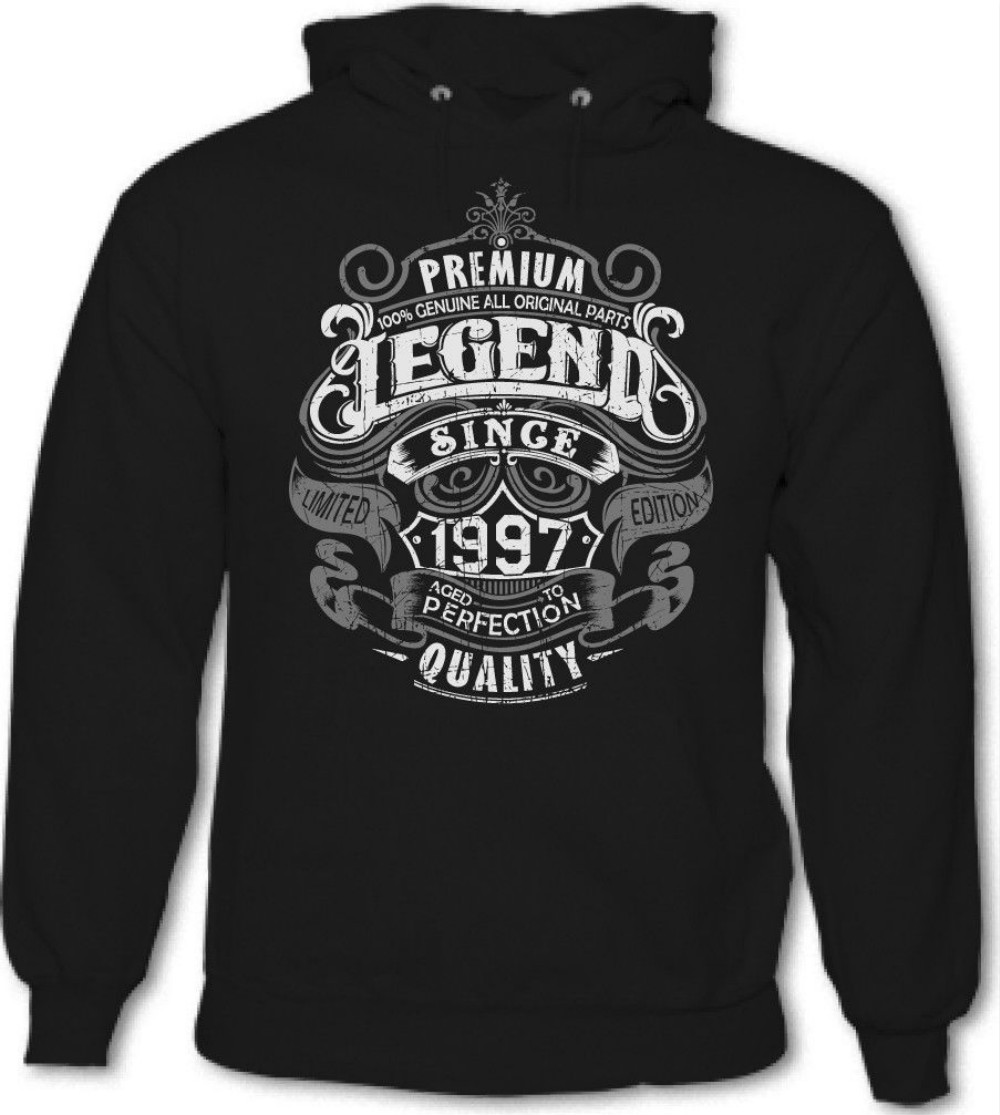2020 Premium Legend Since 1997 Herren Lustige 21 Geburtstag Kapuzenpulli Hoodie From Fishclub 27 41 Dhgate Com