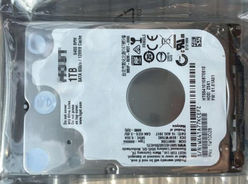 

HTS541010B7E610 1TB 2.5" 5400RPM SATA Laptop Hard Disk