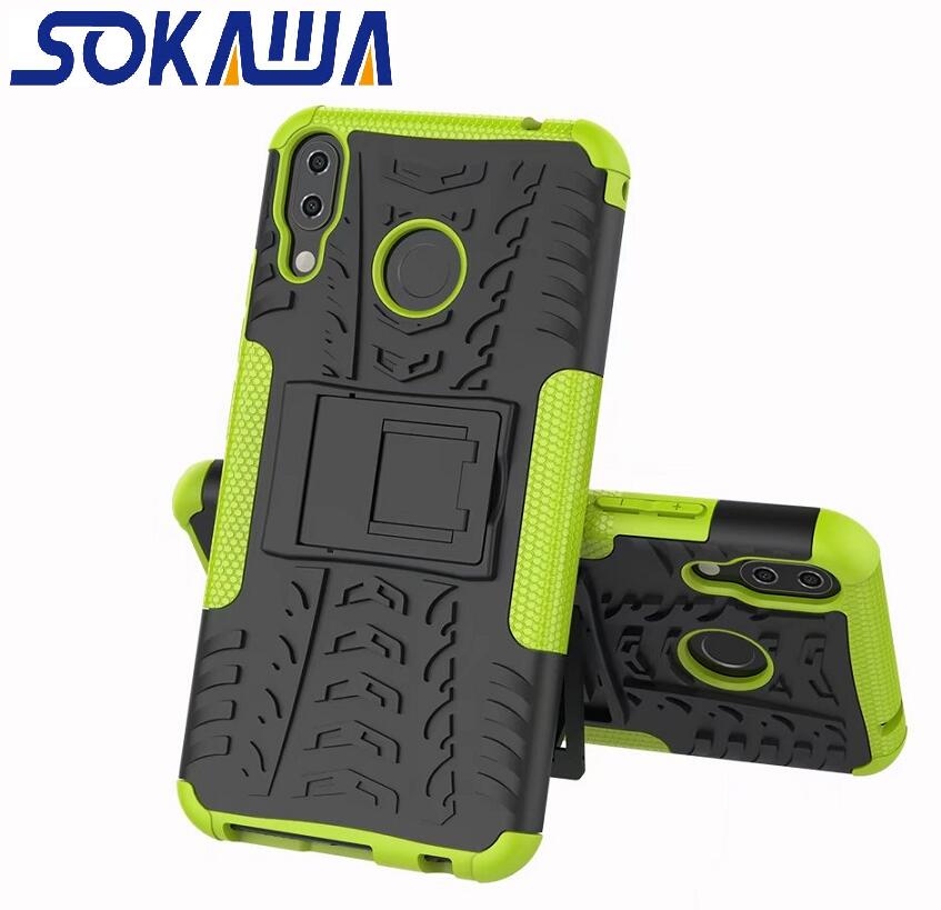 

For Asus ZenFone 5z ZS620KL ZE620KL Zenfone 6 6Z ZS630KL Silicon Case Protection Stand Shell Hard Zenfone 5 Lite ZC600KL Cover, Blue