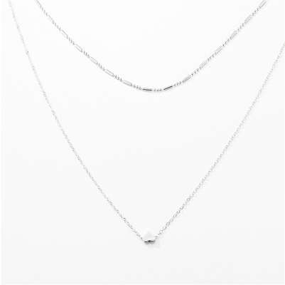 

Ahmed Vintage Copper Love Heart Pendant Double Layer Clavicle Choker Necklace Fashion Collar Bijoux For Women Jewelry