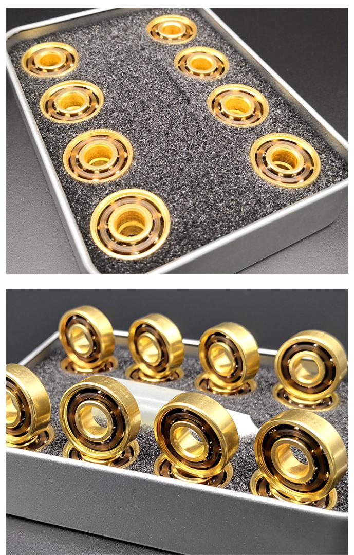 

16 Pcs SPEED Stainless Steel Bearings High Performance Inine Roller Skate Scooter Skateboard Wheel Fast Rotation, Yellow