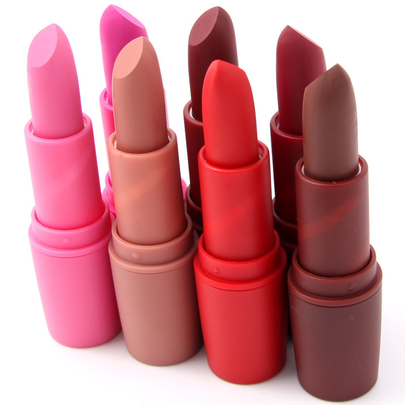 

Fashion New Lipsticks For Women Lips 22 Colors Cosmetics Waterproof Long Lasting Miss Rose Nude Lipstick Matte Makeup bea490