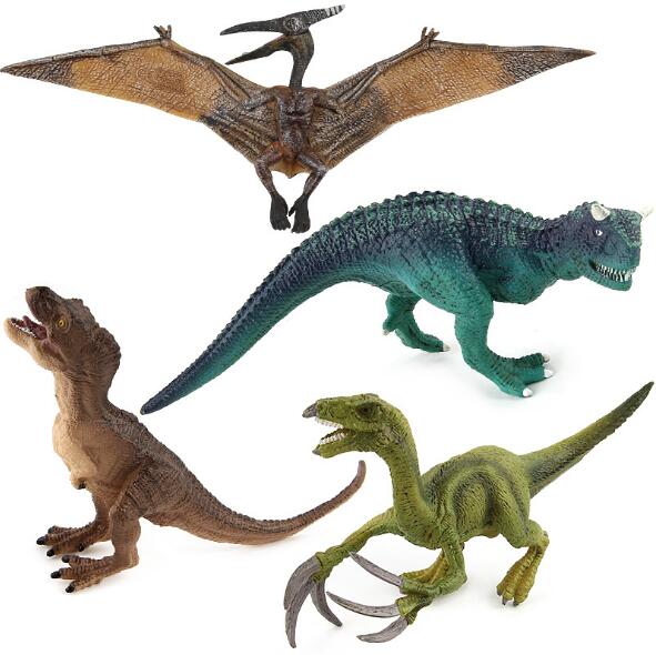 Deux Velociraptors Raptor Carnotaurus Dinosaures Modèles Toys Enfants Cadeau De Noël