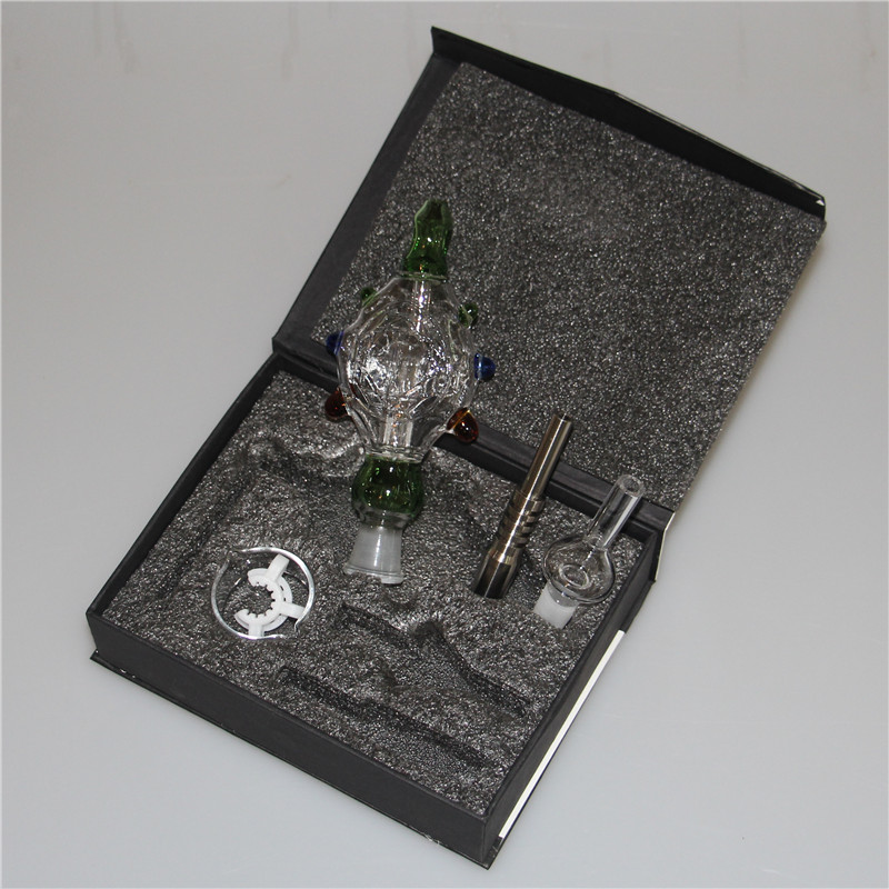 

Water Pipe hookah Mini Bongs Nectar Kit 14mm Joint Small Smoking bong Pipes ash catcher quartz banger
