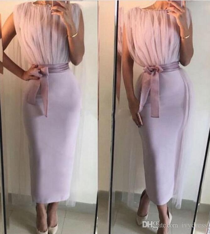 lilac tea dress