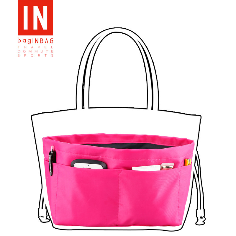 

bagINBAG Fashion Bag-In-Bag Multifunctional Organizer Tidy Travel Handbag Tote Organizer Insert Multi-Pocket Handbag Shaper