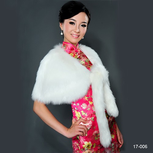 

2019 White Faux Fur Winter Bridal Wrap Stole Shrug Cheap Wedding Evening Prom Party Shawl Cape Bolero Free Size In Stock