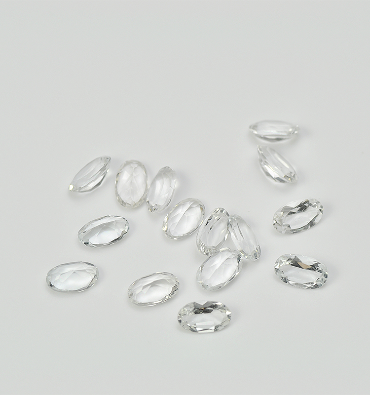 

Loose Gemstones White Topaz Eye Clear Good Brilliant Cut Oval 3x5mm 4x6mm 5x7mm 100% Natural Stone For Gold And Silver Jewelry 30pcs