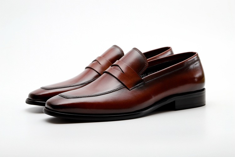 

Concise Men Brown Formal Shoes Fashion Square Toe Slip On Boat Shoes For Man Business Leisure Leather Shoes Black Offic