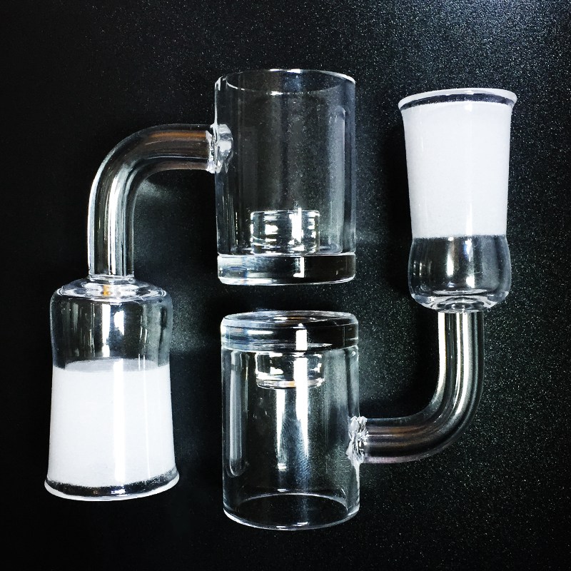 

2mm Thickness Thermal Banger With Core Reactor 14.5mm 18.8mm 100% Quartz Flat Top Gavel Banger For Bong Dab Oil Rigs GQB21-24