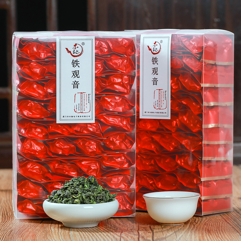 

2021 mcgretea 500g 64 samll bags Oolong Tea Organic Green Tie Guan Yin To Loose Weight China Green Food Gift Package