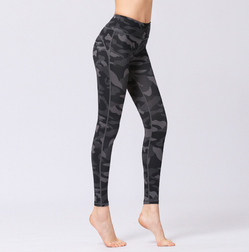 

Fitness pants new manufacturers wholesale camouflage printed yoga pant women outdoor sports pants dance yoga nine pants