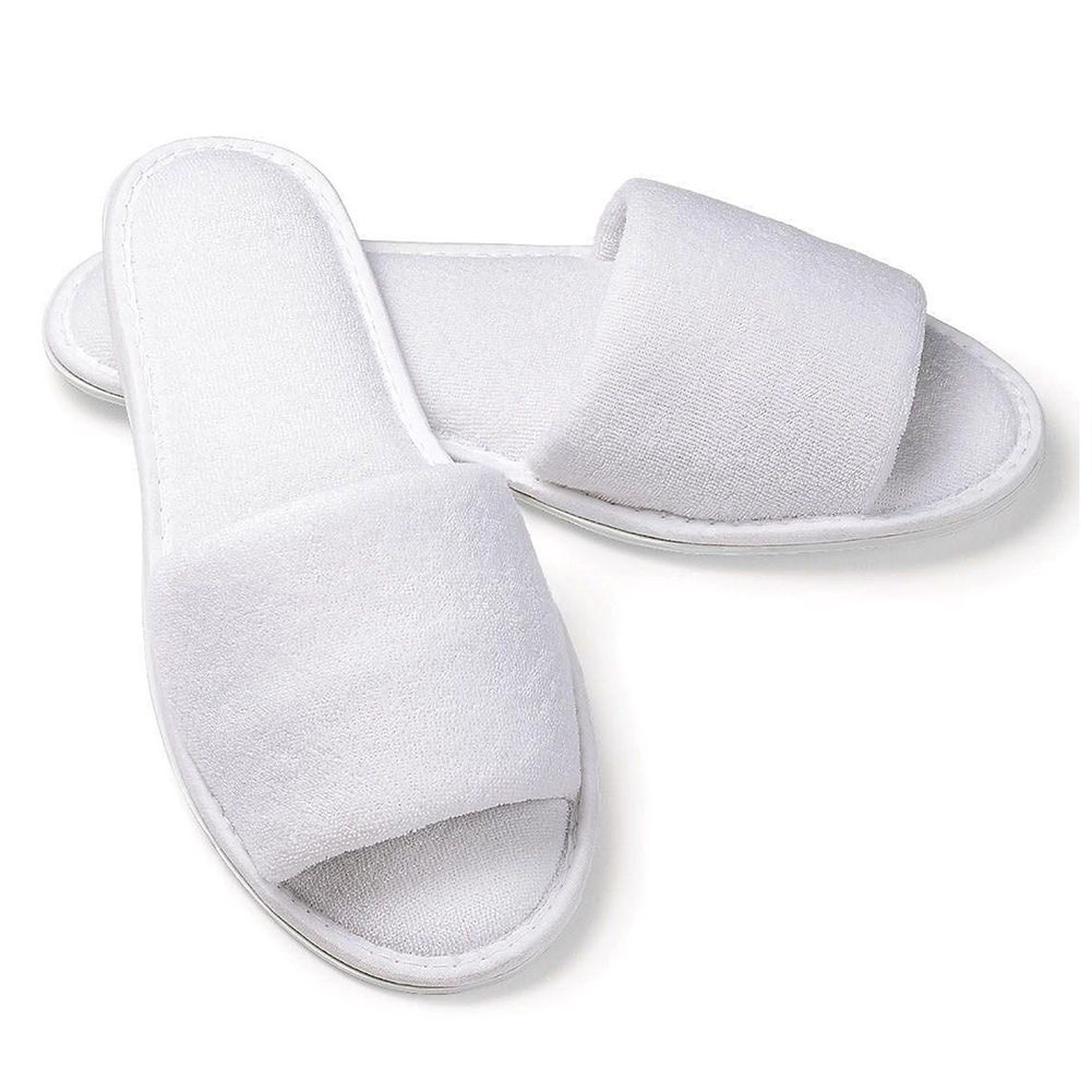 15 Paires Spa Hotel Guest Slippers Bout Fermé Eponge jetables Terry Type NEW