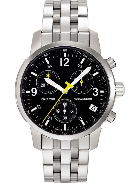 

Hot Sell Free Shipping chronograph mens And Women Watch With Original box And Certificate T-17.1.586.52, Silver