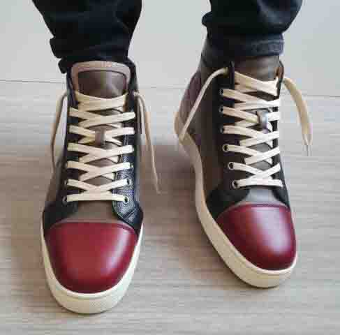 

[With Hand bag] Top Birthday Gift Red Sole Brand Designer Wine-red Genuine Leather Red Bottom Men Sneakers ORLATO MASTIC SNEAKERS TRAINERS, Black