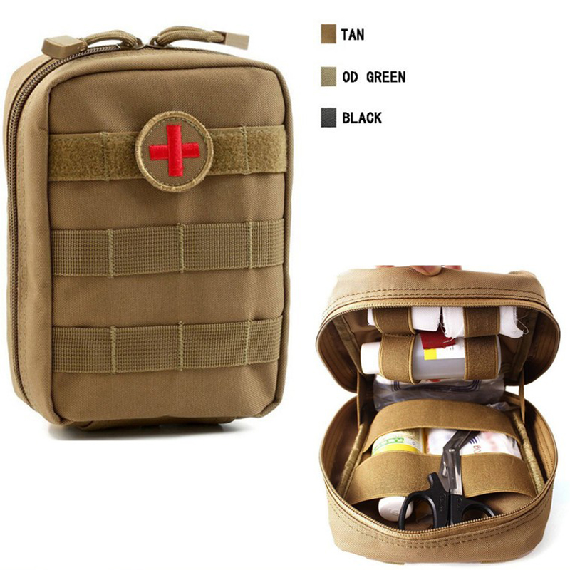 4 Couleurs Vider le sac pour le sac d'urgence tactique Trousse de premiers soins Waist Pack camping en plein air Voyage tactique Molle Pouch