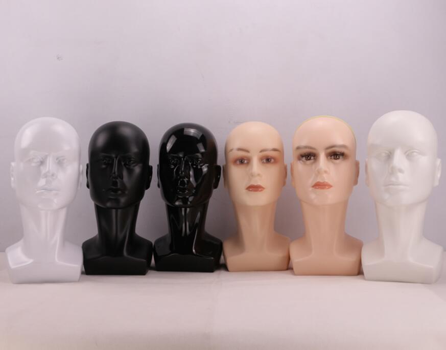 

Male Mannequin Heads for Hat Wig Display Glass Displaying Men Model Head Fibreglass