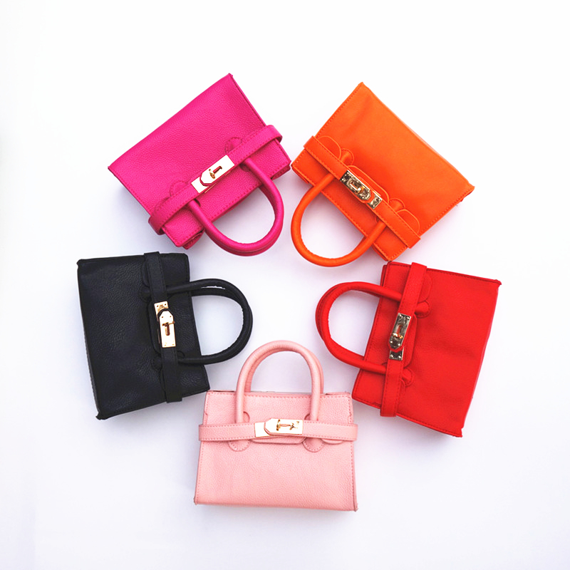 

Hottt Fashion Kids Bag PU Leather Kid Girl Handbag Candy Color Baby Tote Bag Girls Designer Handbags Toddler Purses Stylish Babybags, Black