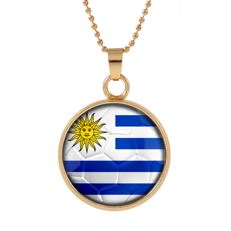 

Pendant Necklaces Three-dimensional 2022 Uruguay Necklace Colorful Glass Cabochon Dome Jewelry Customed