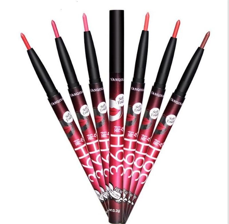 100pcs Hot Brand Makeup YANQINA 6colors Lip Liner Pencil Lipstick Waterproof Long Lasting Smooth Lips Cosmetic Lipliner Pencil DHL-image-423433697