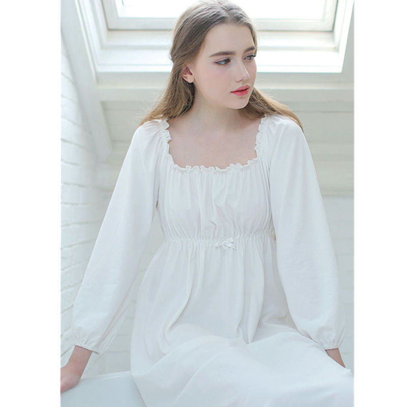 old fashioned white nightgown
