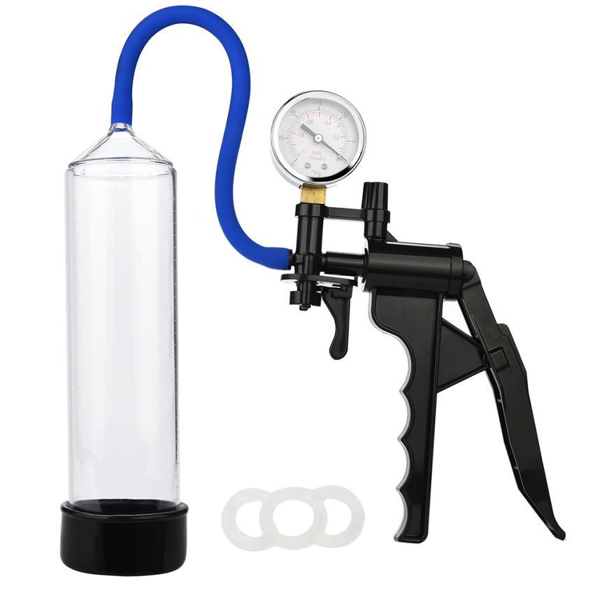 Hot Erotic Enlargement Vacuum Penis Pump Penis Extender Man Sex Toys Penis Enlarger Adult Sexy Product for Men Y1893002