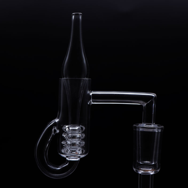 

Beracky New Diamond Knot Loop Quartz Banger 10mm 14mm 18mm Male Female 45 90 Quartz Loop Banger Nails For Glass Bongs Dab Rigs