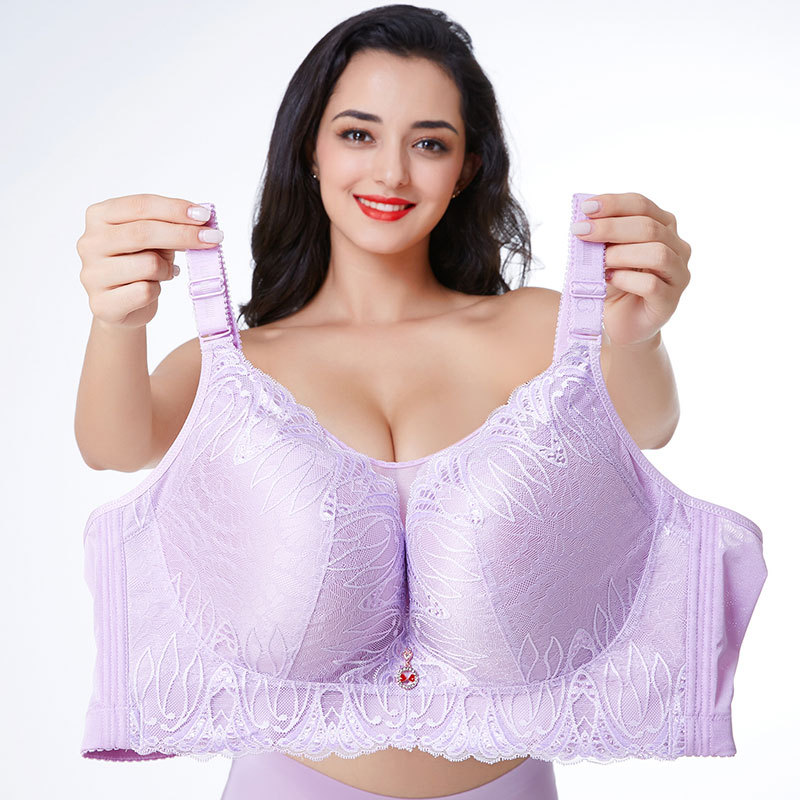 2018 sexy c d dd e cup lace plus size bra large wire free push up size e bras
