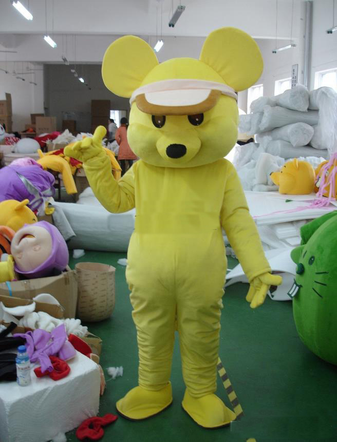 

2018 High quality hot yellow mouse Cartoon Character Costume mascot Custom Products custom-made free shipping, As picture