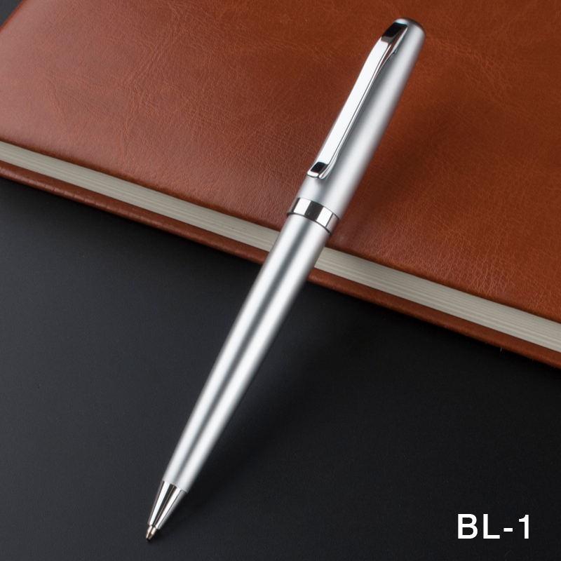 

Free Shipping Metal Roller Ball Pen with 0.5 mm Black Ink Refill Ballpoint Pens Signature pen for Christmas Gift, As pic